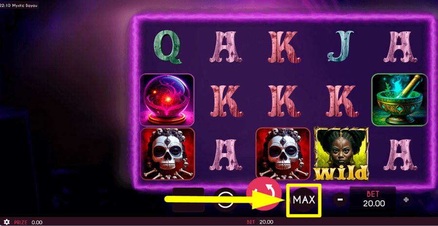 Mystic Bayou Max Button