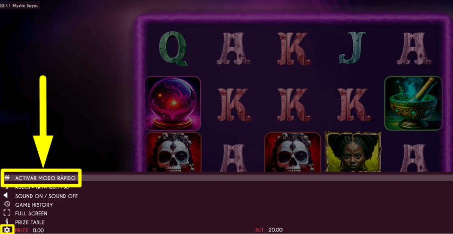 Mystic Bayou Turbo Feature