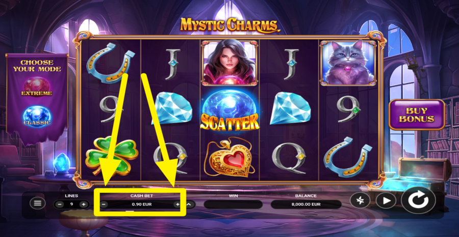 Mystic Charms Adjust Coin Size