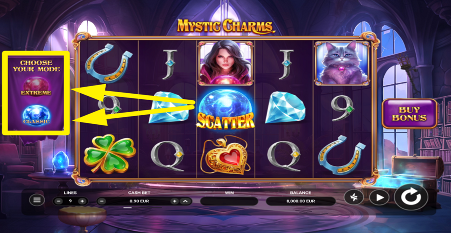 Mystic Charms Choose Mode