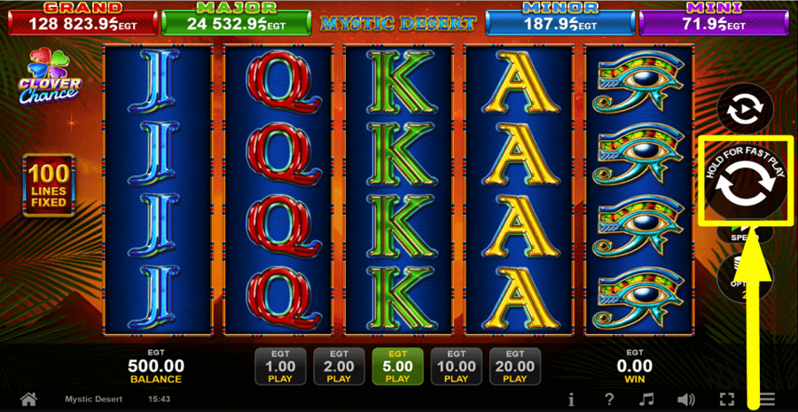 Mystic Desert Spin Button