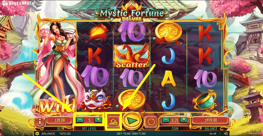 Mystic Fortune Deluxe Choose Bet