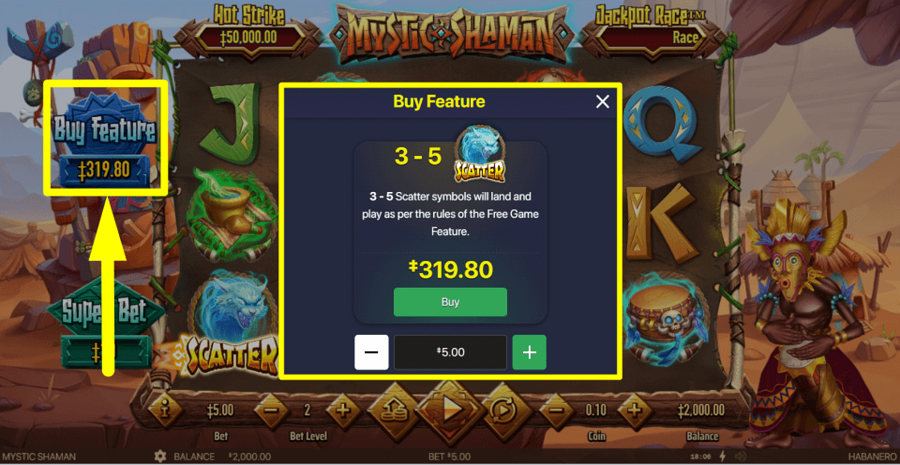 Mystic Shaman Buy Feature