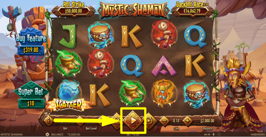 Mystic Shaman Play Button