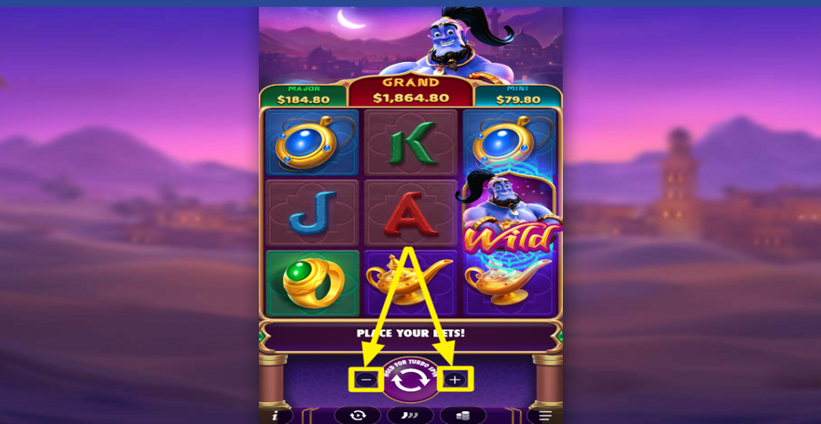 Mystic Wishes Adjust Bet