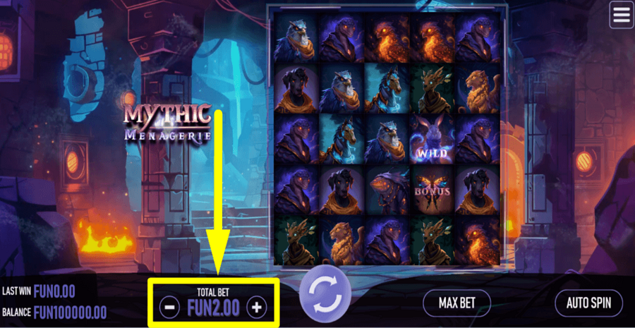 Mythic Menagerie Bet Value