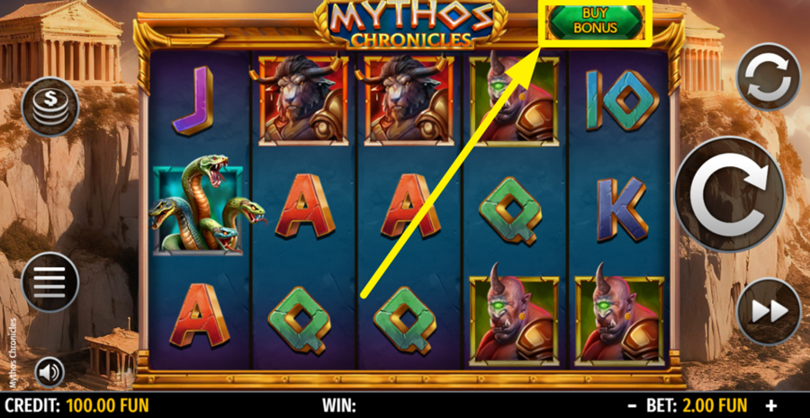 Mythos Chronicles Buy Bonus