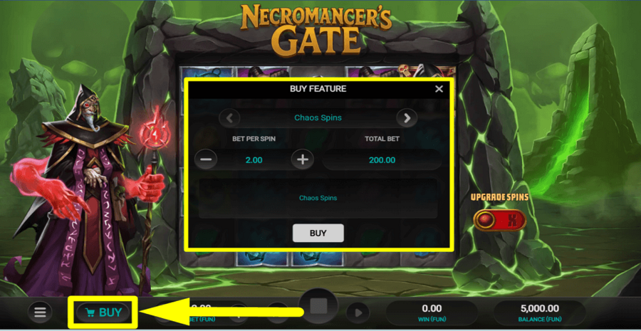 Necromancers Gate Buy Feature