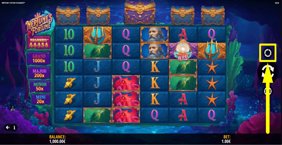 Neptunes Fortune Megaways Autoplay Feature