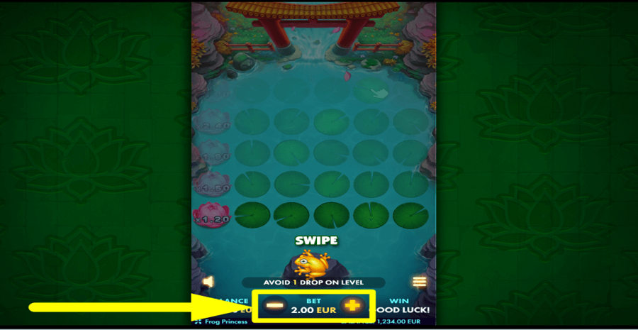 Netgame Frog Princess Bet Value