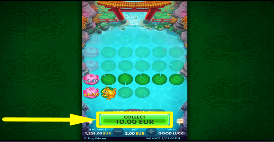 Netgame Frog Princess Collect Button