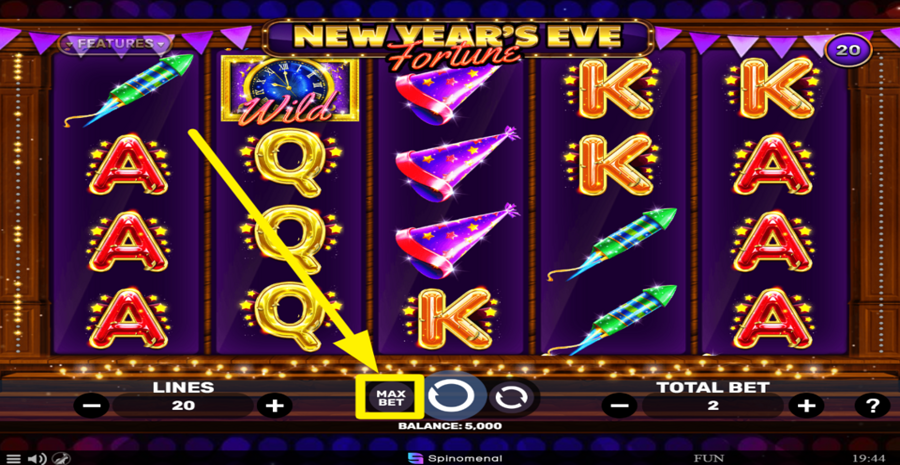 New Years Eve Fortune Max Bet