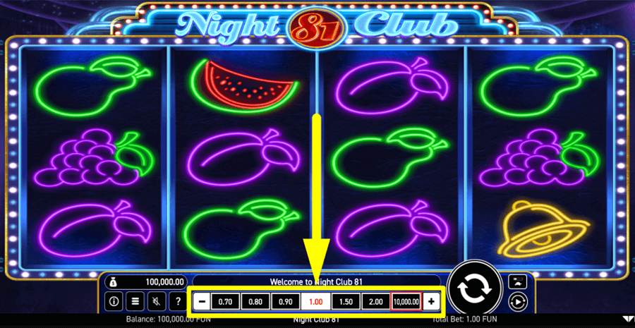 Night 81 Club Bet Value