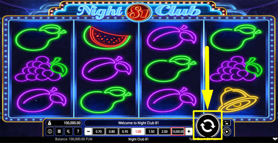 Night 81 Club Play Button