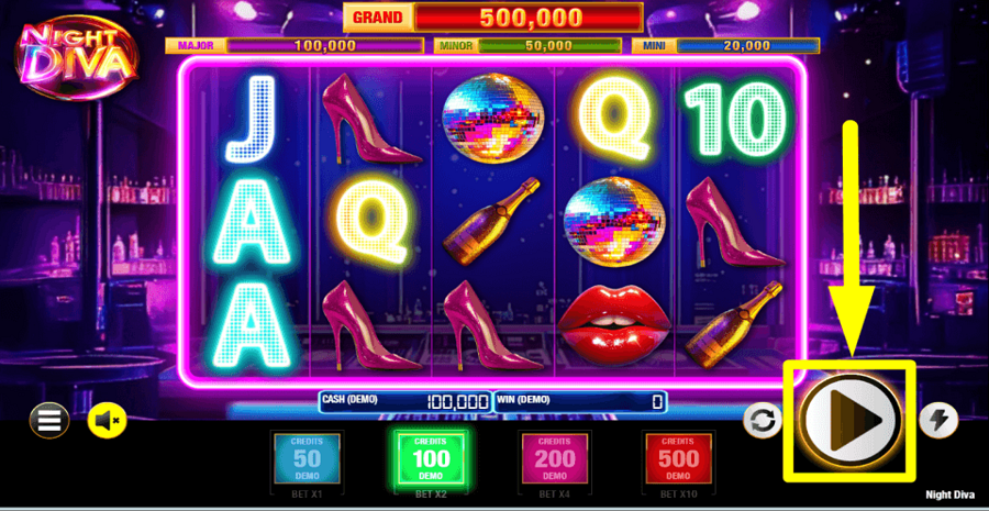 Night Diva Play Button