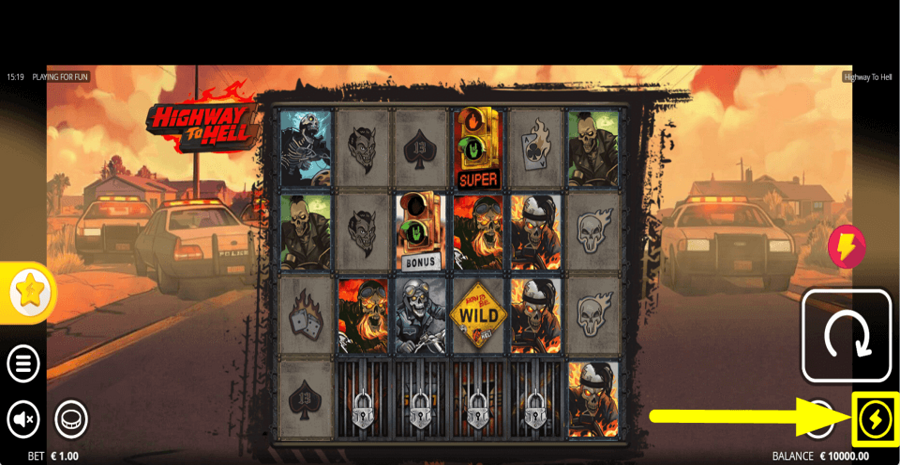 Nolimit City Highway To Hell Turbo Feature