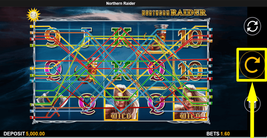Northern Raider Spin Button