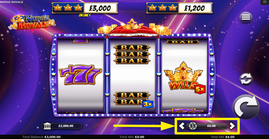 Nudge Royale Adjust Bet