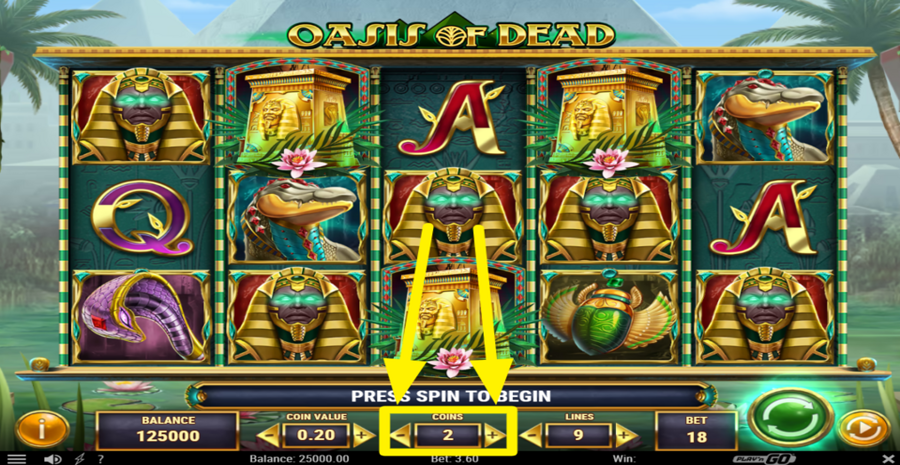 Oasis Of Dead Adjust Coins