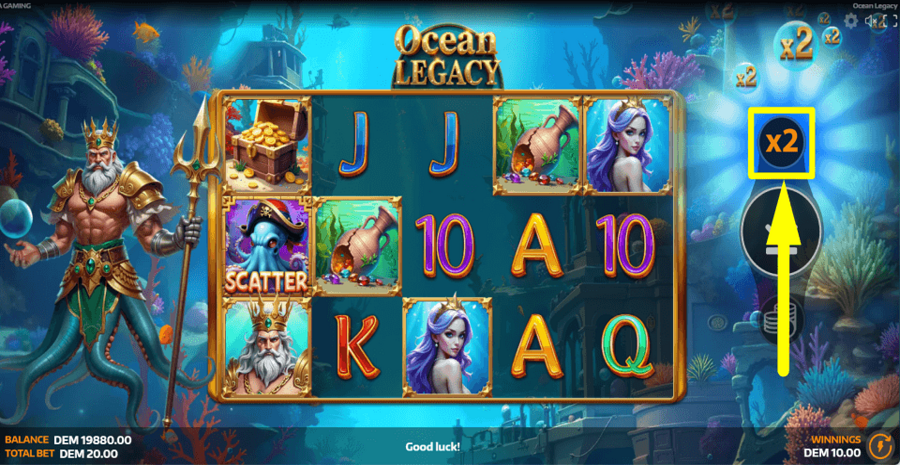 Ocean Legacy Gamble Feature