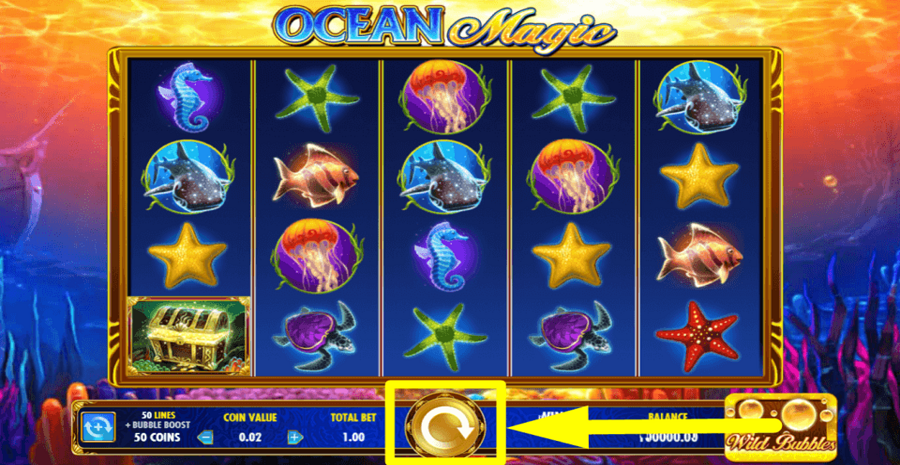 Ocean Magic Spin Button