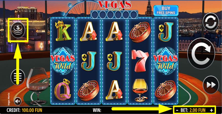 Octavian Gaming Vegas Mania Bet Value