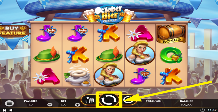 October Bier Frenzy Spin Button