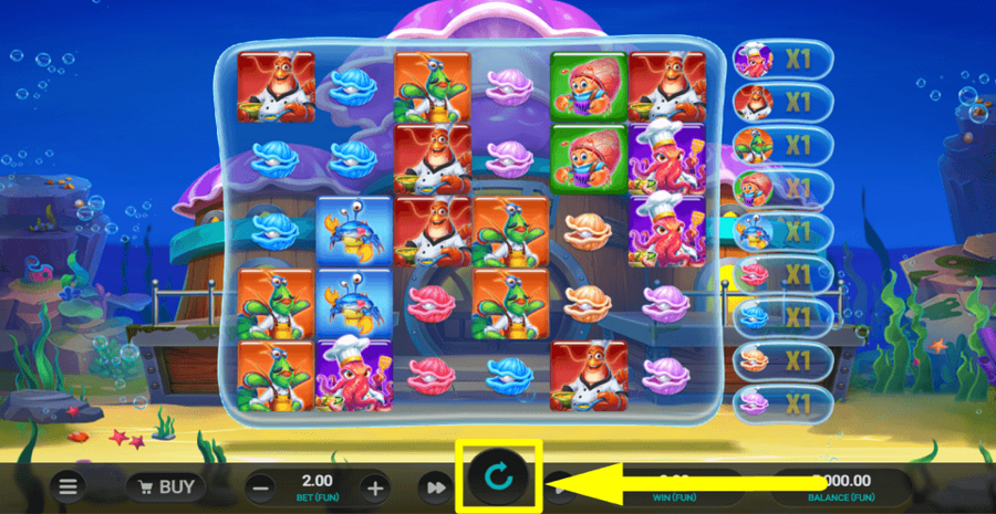 Octos Crab Shack Spin Button