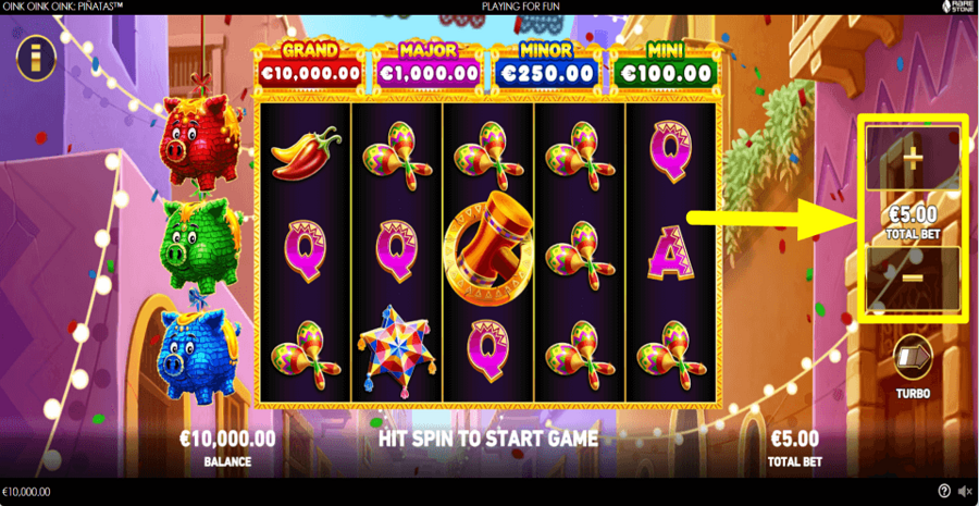 Oink Oink Oink Pinatas Bet Value