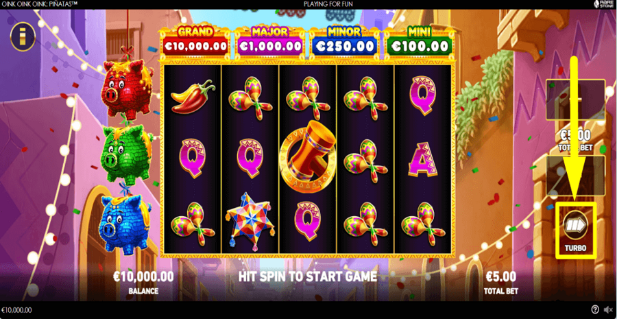 Oink Oink Oink Pinatas Turbo Feature