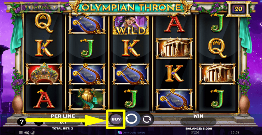 Olympian Throne Buy Feature