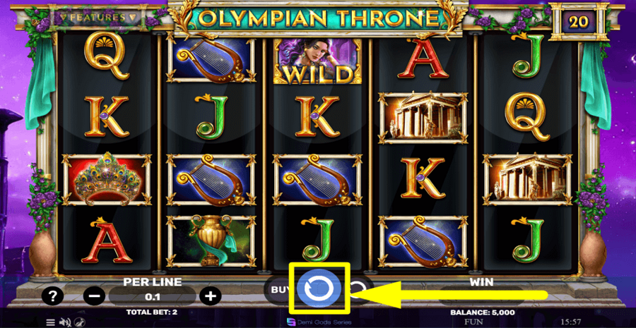 Olympian Throne Spin Button