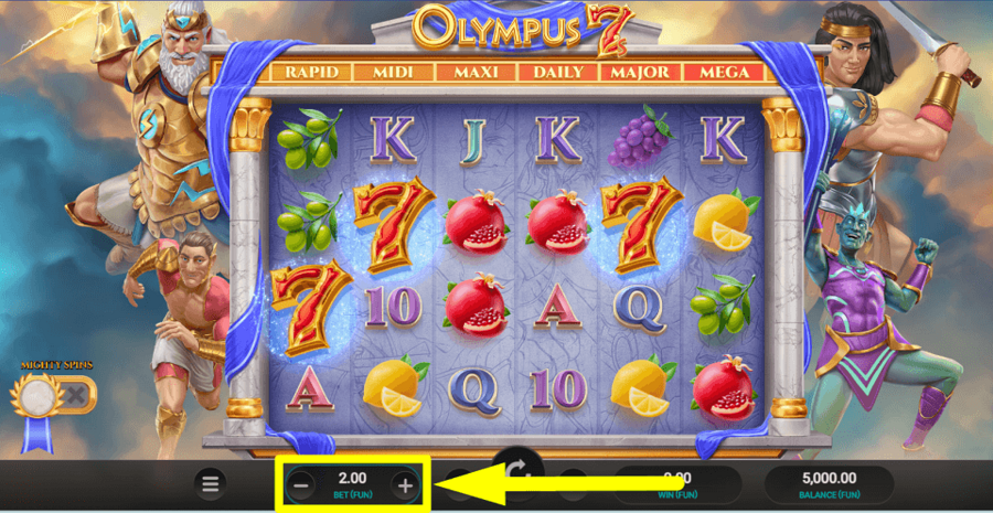 Olympus 7s Dream Drop Bet Value