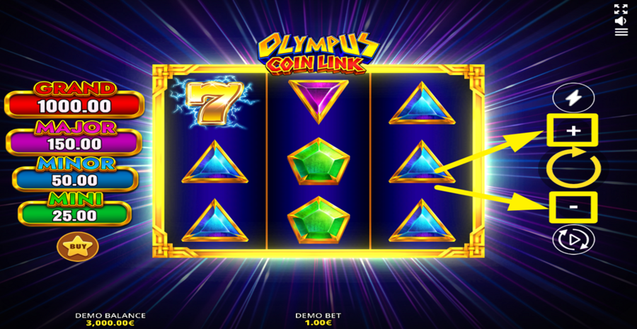 Olympus Coin Link Adjust Bet