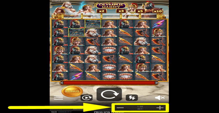 Olympus Majesty Bet Value