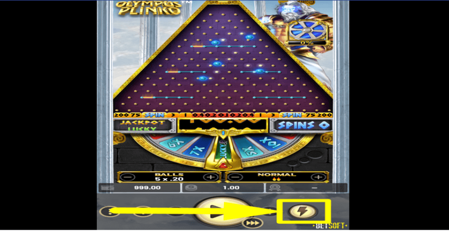Olympus Plinko Bump Feature