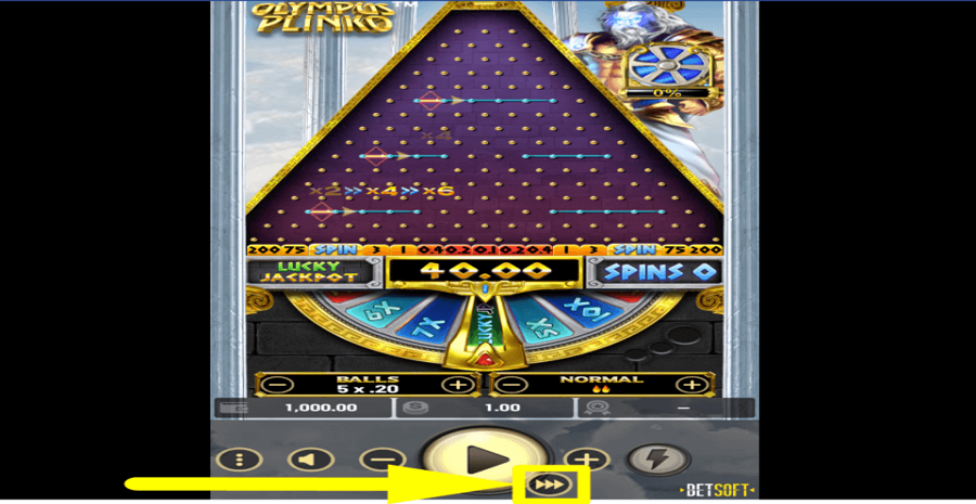 Olympus Plinko Speed Feature