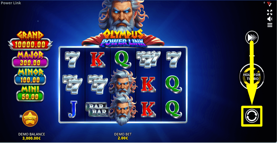 Olympus Power Link Running Wins Autoplay Feature