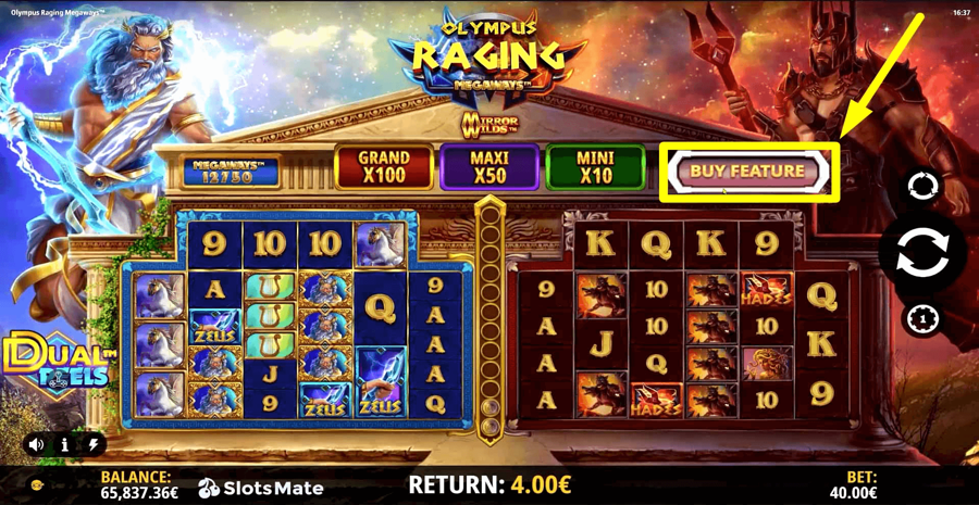 Olympus Raging Buy Feature