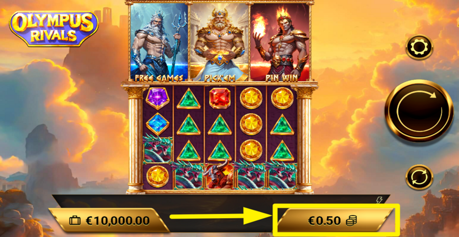 Olympus Rivals Adjust Bet