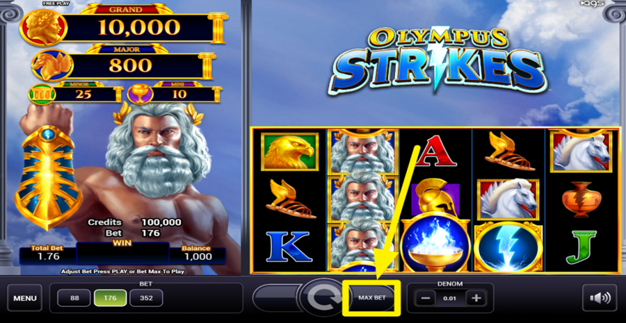 Olympus Strikes Max Bet