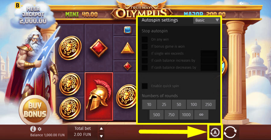 Olympus Trueways Autoplay Feature