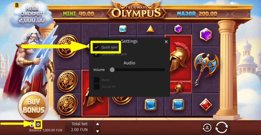 Olympus Trueways Turbo Feature