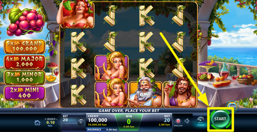 Olympus Wine And Wonders Spin