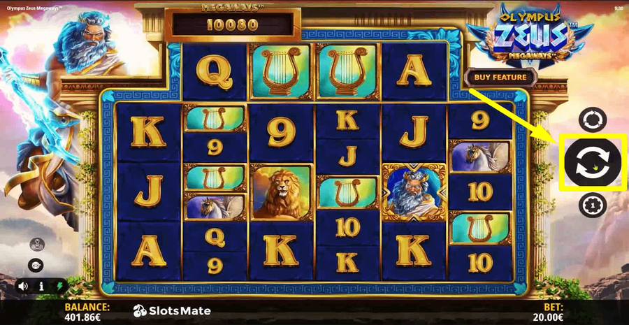 Olympus Zeus Megaways Spin