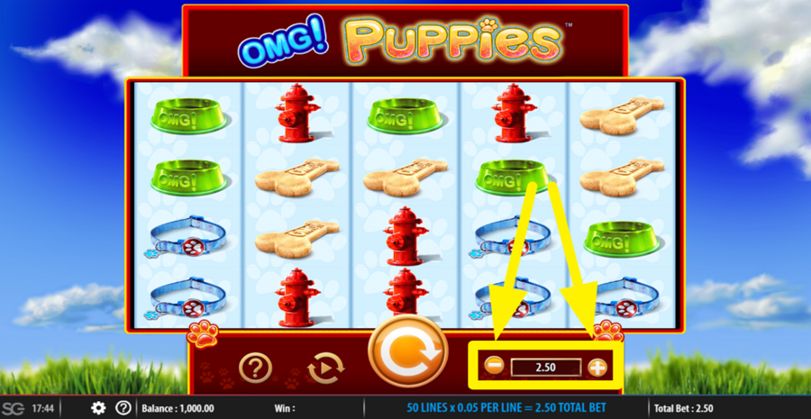 Omg Puppies Adjust Bet