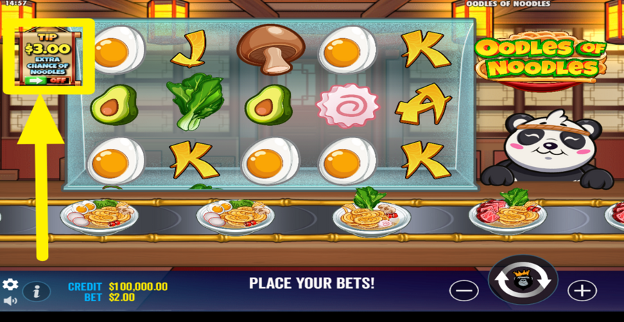 Oodles Of Noodles Ante Bet