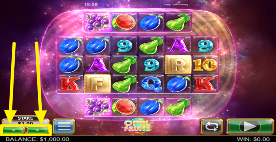 Opal Fruits Adjust Bet