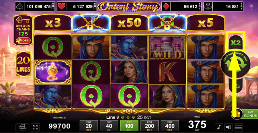 Orient Story Deluxe Gamble Feature
