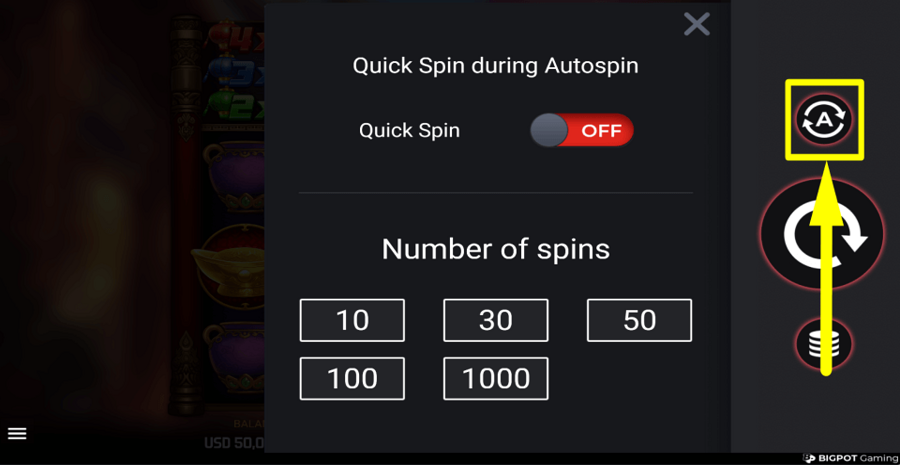 Oriental Treasures Autoplay Feature